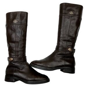 Coach Eva Boots Chestnut Brown